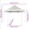 vidaXL Partytent pop-up zeshoekig inklapbaar 3,6x3,1 m grijs