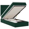 vidaXL Ottoman bed met matrassen en LED's 100x200cm fluweel