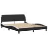 vidaXL Bedframe "Viana" met LED zonder matras zwart en wit 160x200 cm