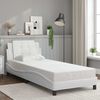 vidaXL Bedframe zonder matras "Zadar" kunstleer wit 100x203 cm