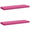 vidaXL 2-delige Bankkussens VUGHT 2 st 100% Polyester Roze