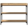 vidaXL Console Tafel artisanaal eikenkleurig 100 x 30 x 80 cm