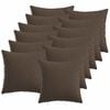 vidaXL Kussensloop 12 st HEERLEN Taupe 45 x 45 cm Stof