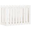 vidaXL Plantenbak verhoogd hekontwerp 100x50x70 cm grenenhout wit