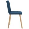vidaXL Eetkamerstoelen 6 st stof blauw