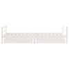 vidaXL Kinderbedframe met lades 80x200 cm massief grenenhout wit
