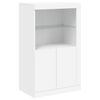 vidaXL Dressoir met LED-verlichting 162x37x100 cm wit