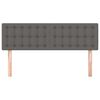 vidaXL Hoofdborden 2 st 72x5x78/88 cm kunstleer grijs