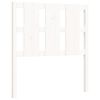 vidaXL Bedframe met hoofdbord massief hout wit