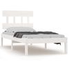 vidaXL Bedframe massief hout wit 90x190 cm