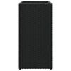 vidaXL Plantenbakken 2 st 30x30x60 cm poly rattan zwart