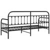 vidaXL Bedframe voor een daybed Zwart 80 x 200 cm Gepoedercoat staal