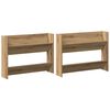 vidaXL Schoenenkast 2 st 81 x 18 x 60 cm Bewerkt hout Artisan Eiken
