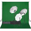 vidaXL Fotostudioset met verlichtingsset en achtergrond