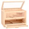 vidaXL Hamsterkooi 60x35,5x42 cm massief vurenhout