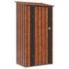 vidaXL Tuinhuisjes Bruin 103 x 74 x 200 cm Metaal