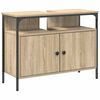 vidaXL Badkamerkast set met plank 3 pcs Sonoma eiken Bewerkt hout