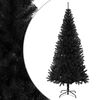 vidaXL Kunstkerstboom met standaard 210 cm PVC zwart