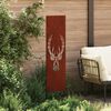 vidaXL Tuin Privacy Screen Dierenprint Roestig 32 x 140 cm Cortenstaal