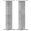 vidaXL Speakerstandaards 2 st 30x30x95 cm bewerkt hout betongrijs