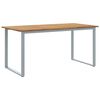 vidaXL Tuinstafel Grijs 160 x 80 x 75 cm Massief Acaciahout