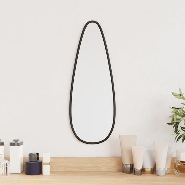 vidaXL Wandspiegel 40x15 cm zwart
