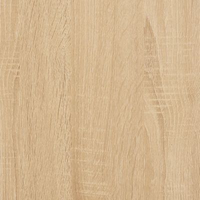 vidaXL Bedframe bewerkt hout sonoma eikenkleurig 135x190 cm