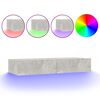 vidaXL Tv-meubel met LED-verlichting 90x35x15,5 cm betongrijs
