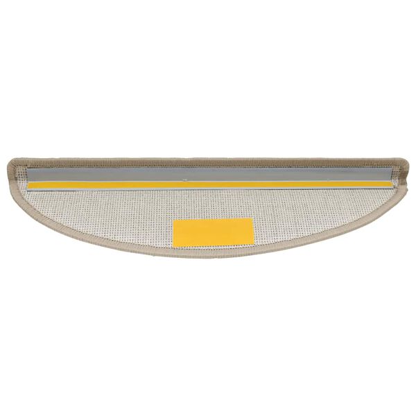 vidaXL Trapmatten 30 st 56x17x3 cm Taupe Halfrond