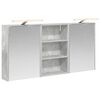 vidaXL Badkamerkastenset 3 st 126 x 16 x 62.5 cm Bewerkt hout