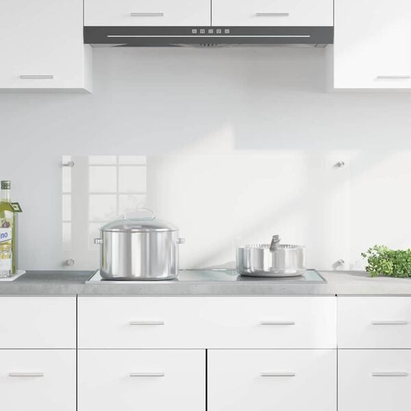 vidaXL Keuken Achterwand Doorzichtig 100 x 40 cm gehard glas