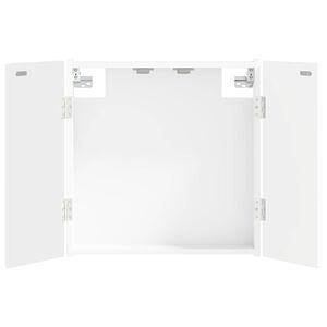 vidaXL Dartbord Kabinet ARNHEM Wit 52,5 x 10,5 x 53,5 cm Bewerkt hout