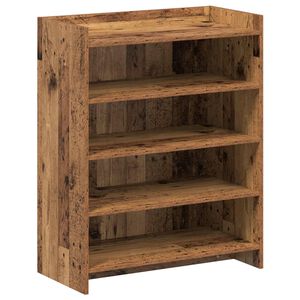 vidaXL Schoenenkast met opslag Oud hout 73,5 x 36 x 92 cm Bewerkt hout