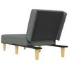 vidaXL Chaise longue stof donkergrijs