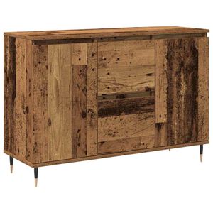vidaXL Dressoir Oudhout 101,5 x 35 x 70 cm Bewerkt hout