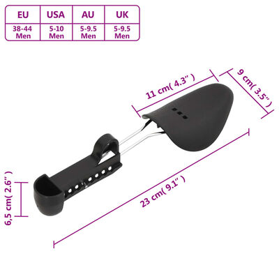 vidaXL Schoenspanners 5 paar EU 38-44 kunststof wit