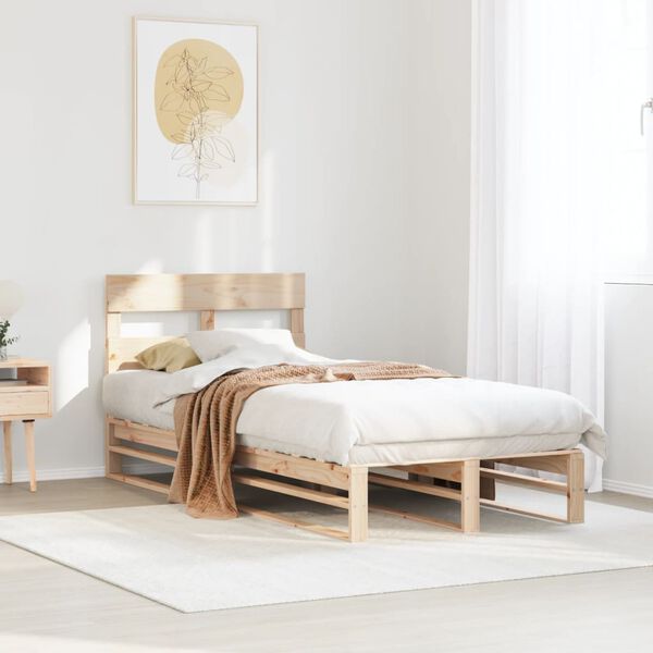 vidaXL Bedframe zonder matras massief grenenhout 90x190 cm