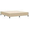 vidaXL Platform bedframe Grijs groen 180 x 200 cm Stof