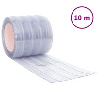 vidaXL Deurgordijn 200 mm x 1,6 mm 10 m PVC transparant
