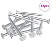 vidaXL Spijkers voor hout 12 st Zilver &Oslash; 3 x 15 mm Metaal