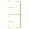 vidaXL Binnendeur smal 102,5x201,5 cm gehard glas en aluminium goud