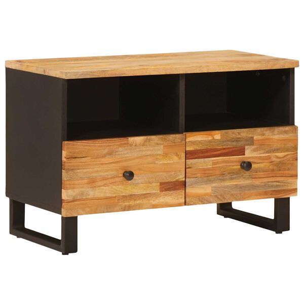 vidaXL TV-kast met opslag Bruin 70 x 33 x 46 cm Massief Mango Hout