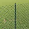 vidaXL Hek met Paal Groen 1 x 10 m Staal en PVC