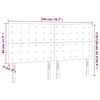 vidaXL Hoofdbord wit 200x5x118/128 cm kunstleer