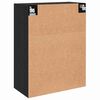 vidaXL Wandkast Zwart eiken 69.5 x 34 x 90 cm Bewerkt hout