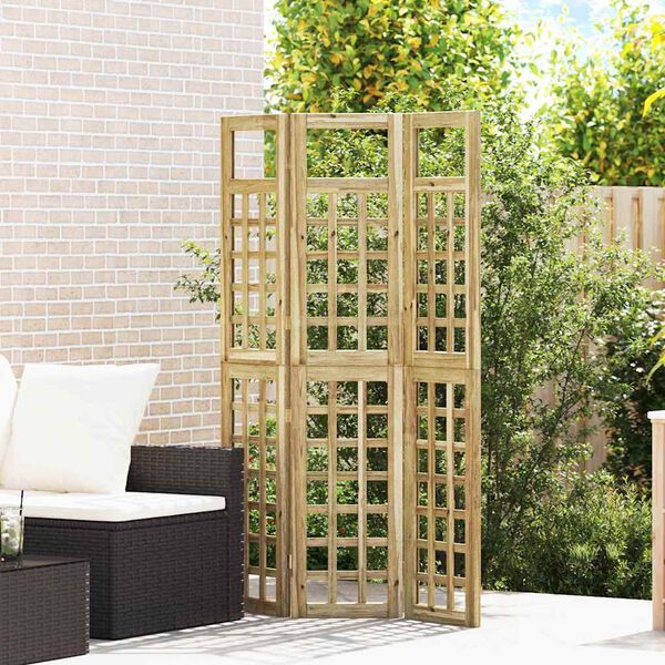 vidaXL Buitenscherm voor Privacy Geometrisch Bruin 120 x 180 cm