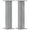 vidaXL Plantenstandaards 2 st 30x30x95 cm bewerkt hout grijs sonoma
