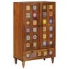 vidaXL Hoge kast Walnotenhout 60 x 33,5 x 100 cm Massief Mango Hout