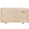 vidaXL Plantenbak 90x40x49,5 cm massief grenenhout