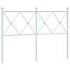 vidaXL Vervangend hoofdbord 120 cm metaal wit